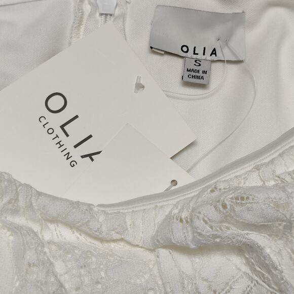 Lulus Olia White Lace Strapless Tulip Mini Dress, Small - Picture 3 of 6